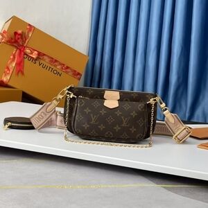 Louis Vuitton Multi Pochette Accessoires Pink Strap